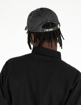 WASHED CAP BLACK